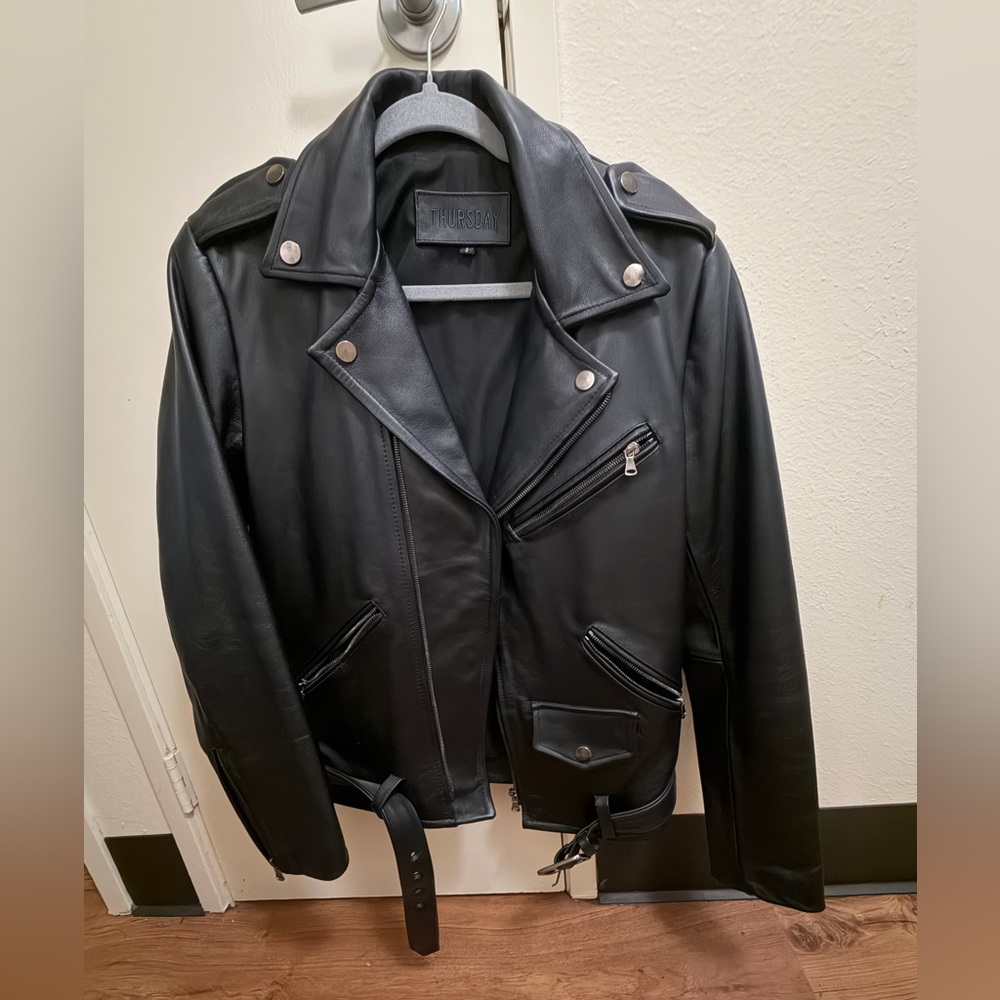 Thursday Boot Company Black Leather Jacket
